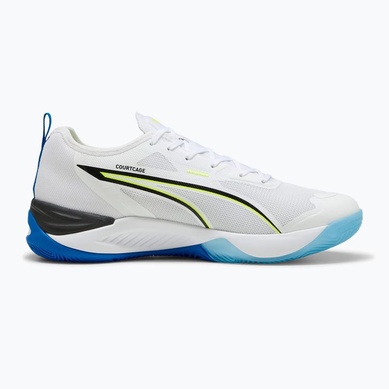 Кросівки гандбольні PUMA Eliminate Nitro 4 Game On puma white/glowing red/ultra blue 9
