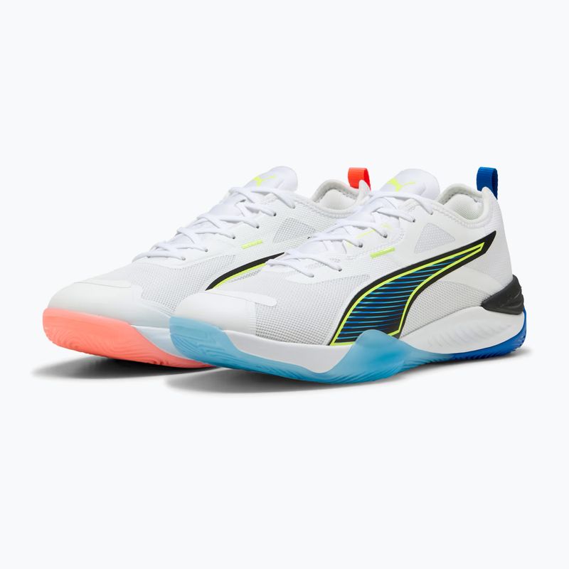 Кросівки гандбольні PUMA Eliminate Nitro 4 Game On puma white/glowing red/ultra blue 11