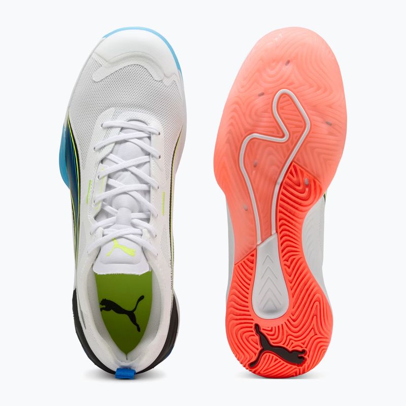 Кросівки гандбольні PUMA Eliminate Nitro 4 Game On puma white/glowing red/ultra blue 12