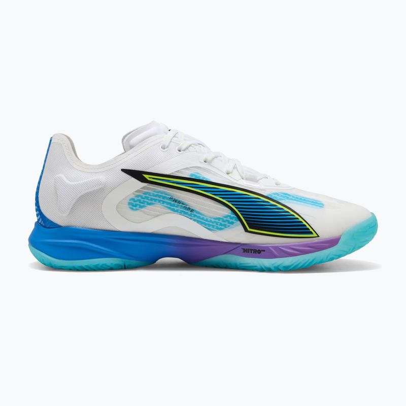 Кросівки гандбольні PUMA Accelerate Nitro SQD 4 Game On puma white/glowing red/ultra blue 9