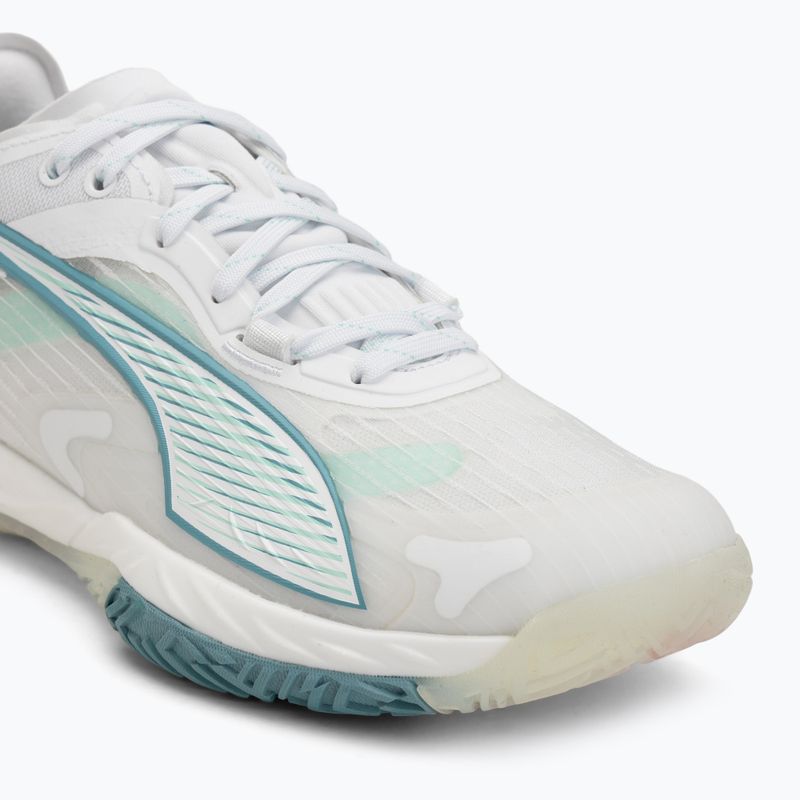 Кросівки гандбольні жіночі PUMA Accelerate Nitro SQD 4 Game On puma white/baltic sea blue/fresh water 7