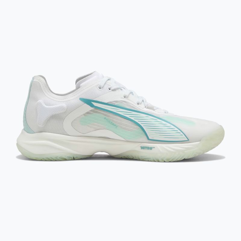 Кросівки гандбольні жіночі PUMA Accelerate Nitro SQD 4 Game On puma white/baltic sea blue/fresh water 9