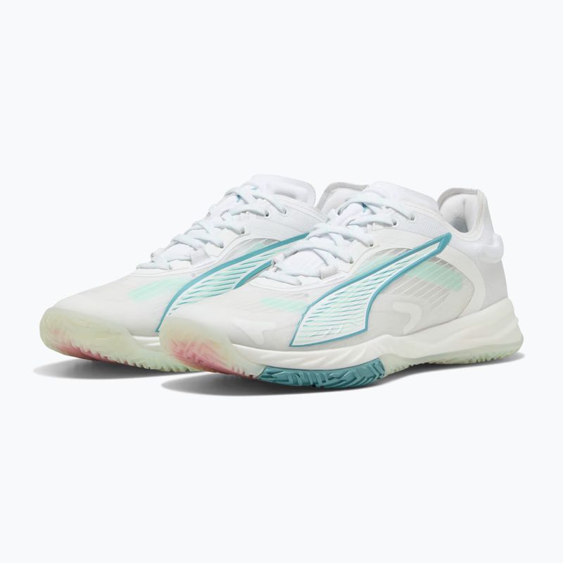 Кросівки гандбольні жіночі PUMA Accelerate Nitro SQD 4 Game On puma white/baltic sea blue/fresh water 11