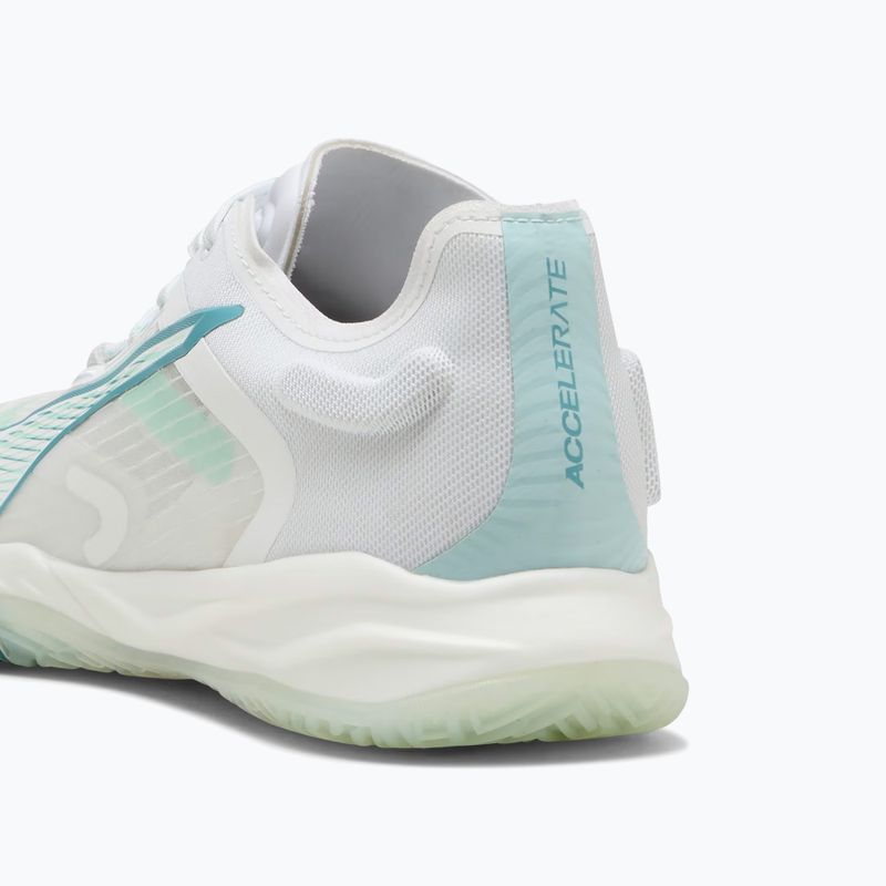 Кросівки гандбольні жіночі PUMA Accelerate Nitro SQD 4 Game On puma white/baltic sea blue/fresh water 13