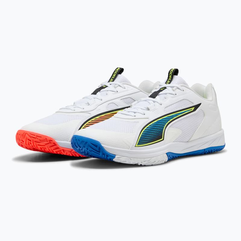 Кросівки гандбольні PUMA Accelerate Turbo 4 Game On puma white/glowing red/ultra blue 11