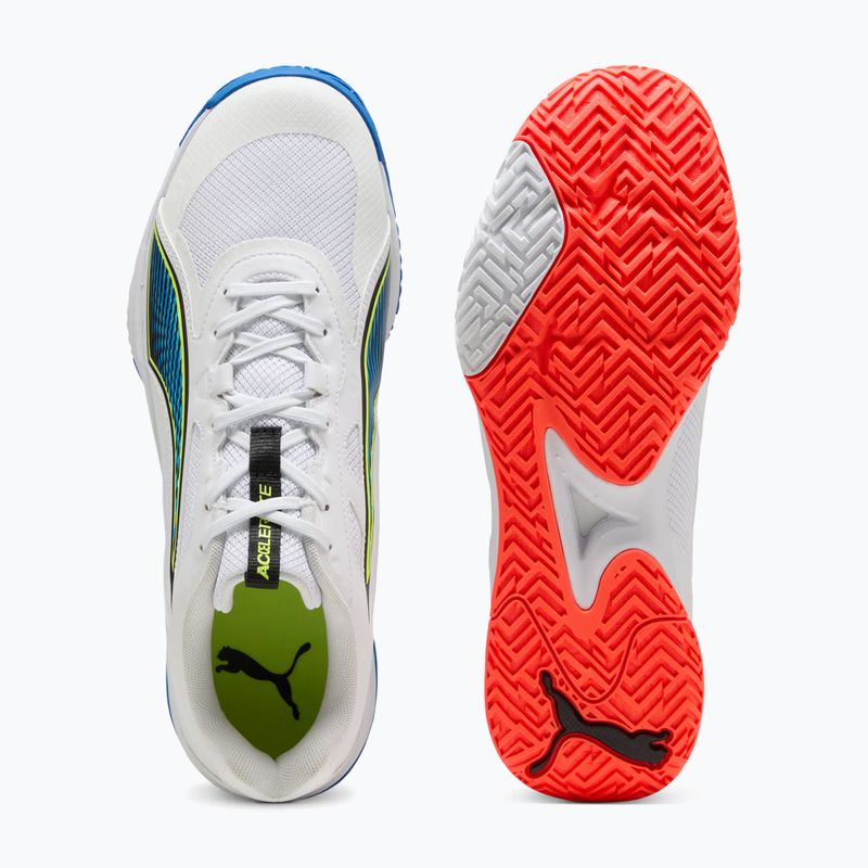 Кросівки гандбольні PUMA Accelerate Turbo 4 Game On puma white/glowing red/ultra blue 12
