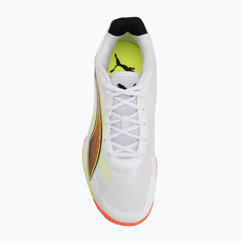 Кросівки гандбольні PUMA Accelerate Turbo 4 Game On puma white/glowing red/ultra blue 5