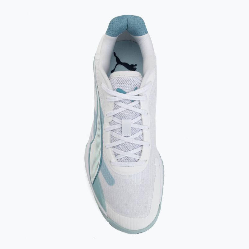 Гандбольне взуття PUMA Accelerate Pro 4 Game On puma white/baltic sea blue/fresh water 5