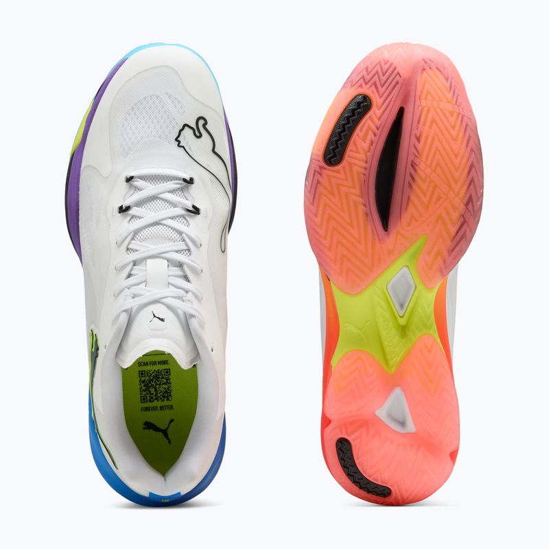 Кросівки гандбольні PUMA Vantage Nitro Game On puma white/glowing red/ultra blue 12