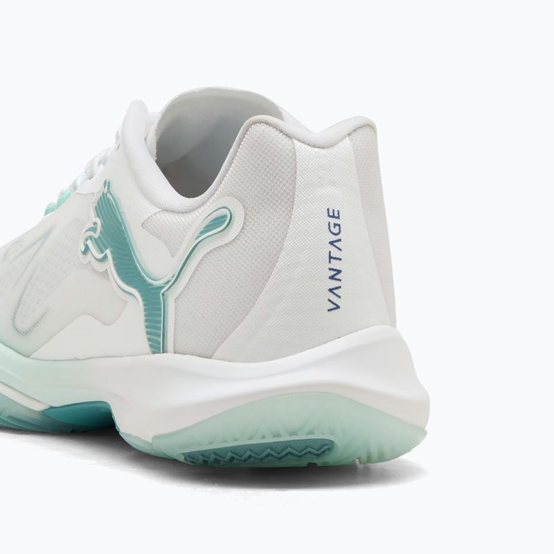 Кросівки гандбольні жіночі PUMA Vantage Nitro Game On puma white/baltic blue/fresh water 13