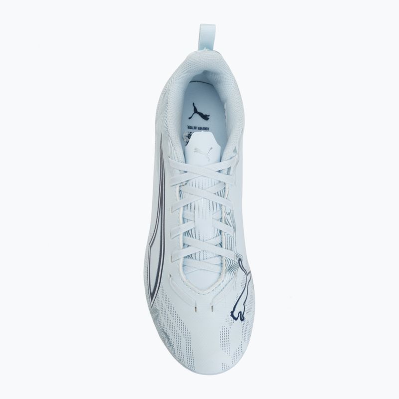 Кросівки футбольні дитячі PUMA Ultra 6 Play FG/AG Jr icy blue/puma white/blue jewel 5