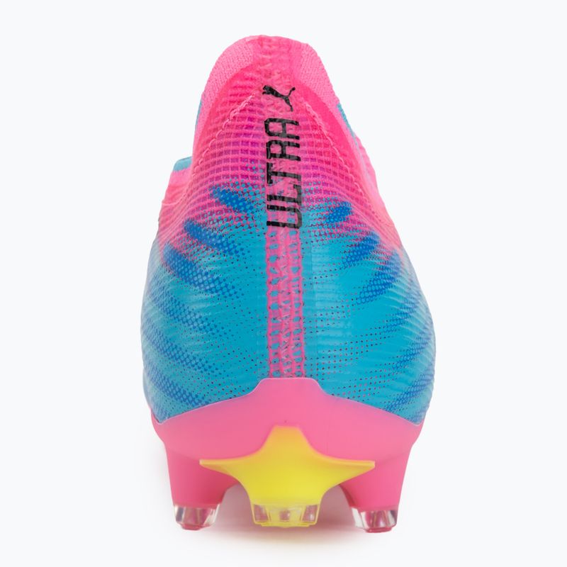 Кросівки футбольні PUMA Ultra 6 Match FG/AG poison pink/puma wht/sun stream/bright aqua/puma blk 6