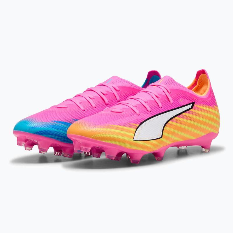 Кросівки футбольні PUMA Ultra 6 Match FG/AG poison pink/puma wht/sun stream/bright aqua/puma blk 3