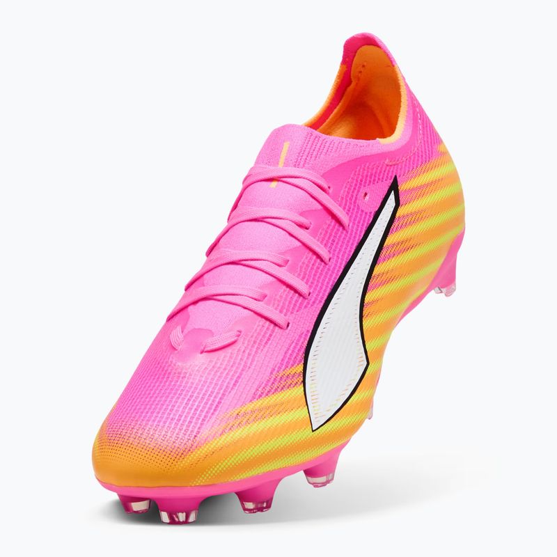 Кросівки футбольні PUMA Ultra 6 Match FG/AG poison pink/puma wht/sun stream/bright aqua/puma blk 4
