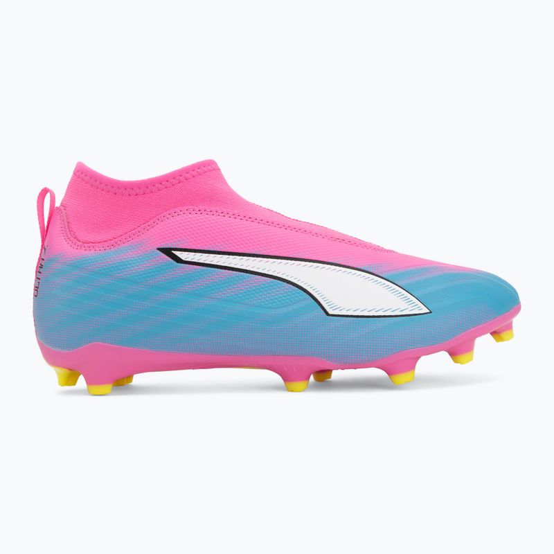 Кросівки футбольні дитячі PUMA Ultra 6 Match+ LL FG/AG Jr poison pink/puma wht/sun stream/bright aqua/puma blk 2