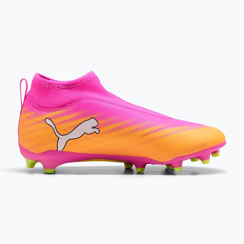 Кросівки футбольні дитячі PUMA Ultra 6 Match+ LL FG/AG Jr poison pink/puma wht/sun stream/bright aqua/puma blk 2