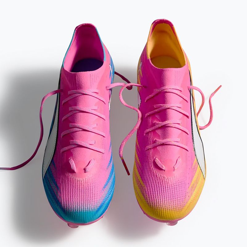 Кросівки футбольні PUMA Ultra 6 Pro FG/AG poison pink/puma wht/sunstream/bright aqua/puma blk 6