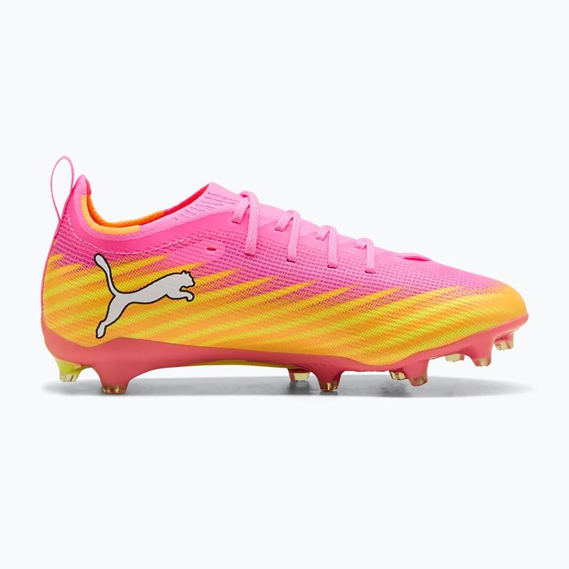 Кросівки футбольні дитячі PUMA Ultra 6 Pro Jr FG/AG poison pink/puma wht/sunstream/bright aqua/puma blk 2