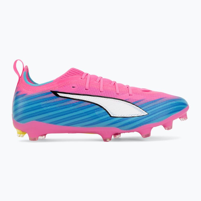 Кросівки футбольні дитячі PUMA Ultra 6 Pro Jr FG/AG poison pink/puma wht/sunstream/bright aqua/puma blk 2