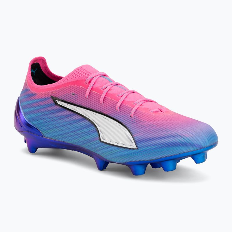 Кросівки футбольні PUMA Ultra 6 Ultimate FG poison pink/puma wht/sun stream/bright aqua/puma blk