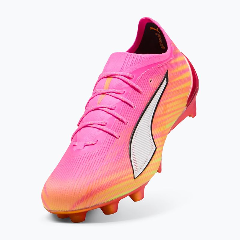 Кросівки футбольні PUMA Ultra 6 Ultimate FG poison pink/puma wht/sun stream/bright aqua/puma blk 4