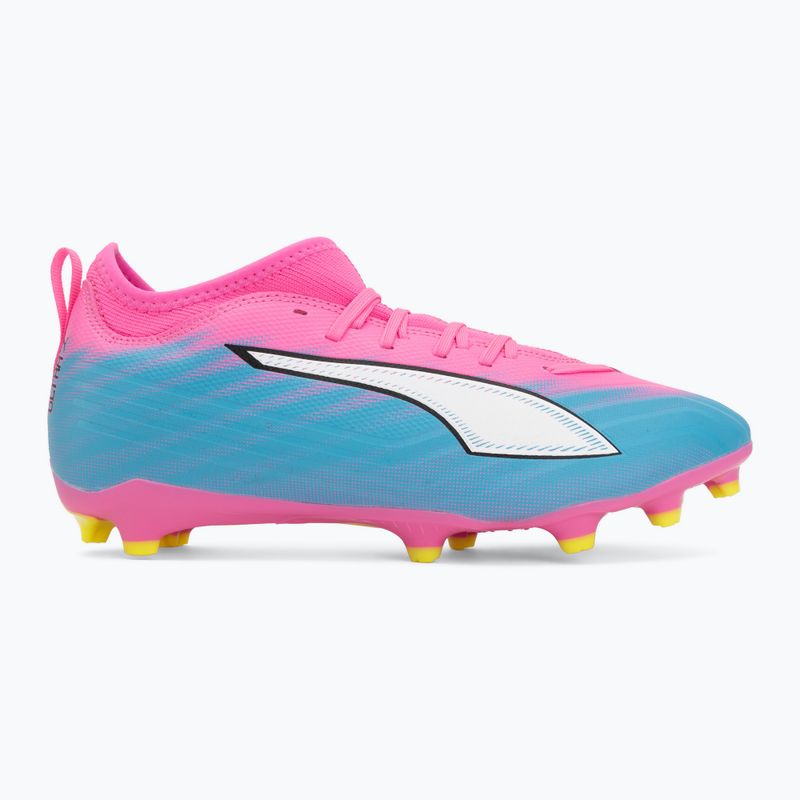 Кросівки футбольні дитячі PUMA Ultra 6 Match FG/AG Jr poison pink/puma wht/sun stream/bright aqua/puma blk 2