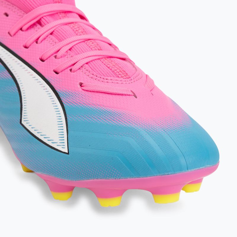 Кросівки футбольні дитячі PUMA Ultra 6 Match FG/AG Jr poison pink/puma wht/sun stream/bright aqua/puma blk 7