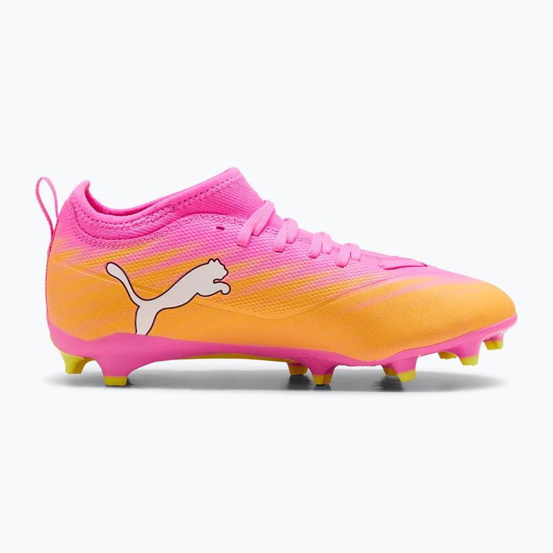 Кросівки футбольні дитячі PUMA Ultra 6 Match FG/AG Jr poison pink/puma wht/sun stream/bright aqua/puma blk 2