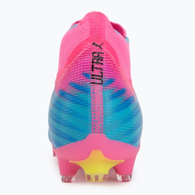 Кросівки футбольні PUMA Ultra 6 Match + FG/AG poison pink/puma wht/sun stream/bright aqua/puma blk 6
