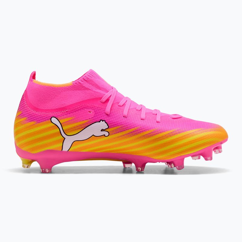 Кросівки футбольні PUMA Ultra 6 Match + FG/AG poison pink/puma wht/sun stream/bright aqua/puma blk 2