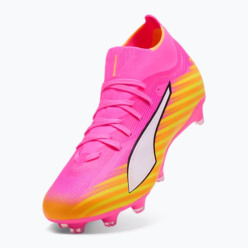 Кросівки футбольні PUMA Ultra 6 Match + FG/AG poison pink/puma wht/sun stream/bright aqua/puma blk 3
