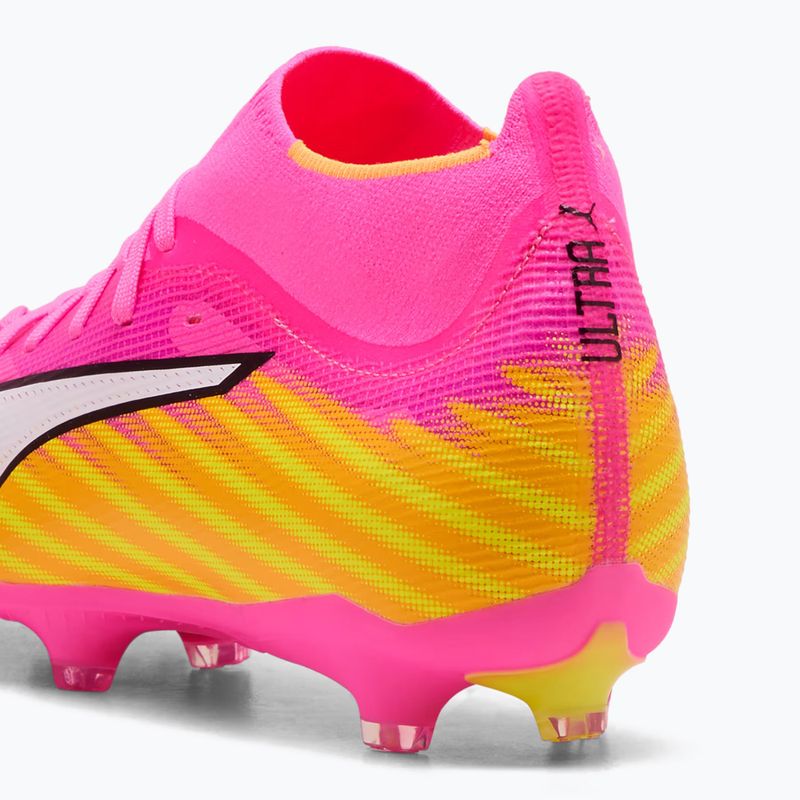 Кросівки футбольні PUMA Ultra 6 Match + FG/AG poison pink/puma wht/sun stream/bright aqua/puma blk 6