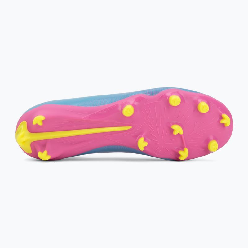 Кросівки футбольні дитячі PUMA Ultra 6 Play FG/AG Jr poison pink/puma wht/sun stream/bright aqua/puma blk 4
