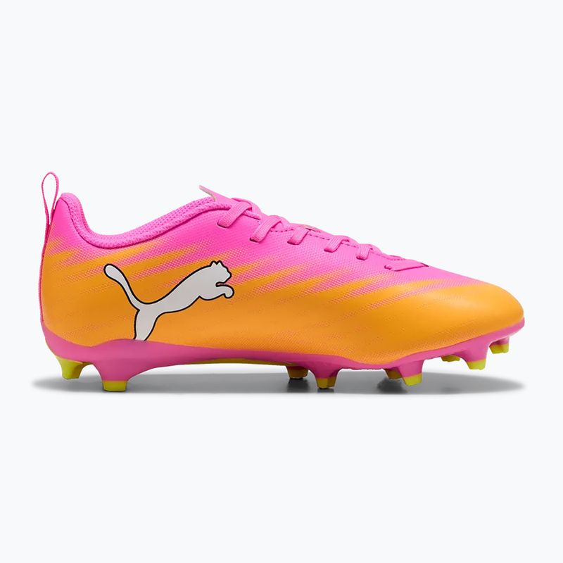 Кросівки футбольні дитячі PUMA Ultra 6 Play FG/AG Jr poison pink/puma wht/sun stream/bright aqua/puma blk 2