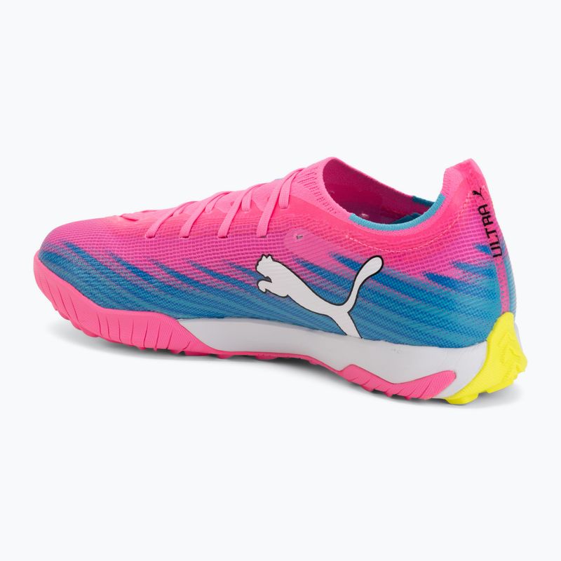 Кросівки футбольні PUMA Ultra 6 Match TT poison pink/puma wht/sun stream/bright aqua/puma blk 3
