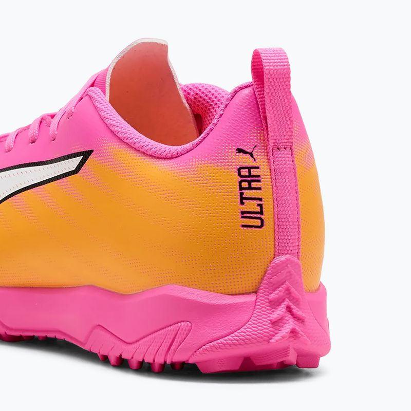Кросівки футбольні дитячі PUMA Ultra 6 Play TT Jr poison pink/puma wht/sun stream/bright aqua/puma blk 6