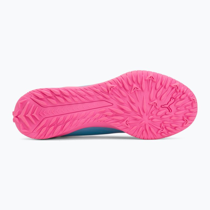 Кросівки футбольні дитячі PUMA Ultra 6 Play TT Jr poison pink/puma wht/sun stream/bright aqua/puma blk 4