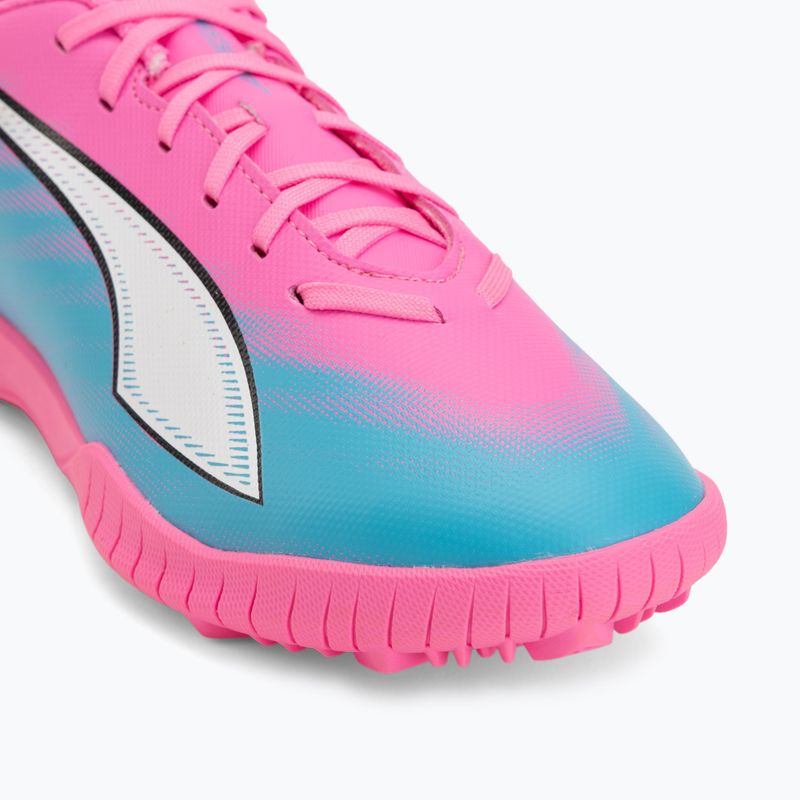 Кросівки футбольні дитячі PUMA Ultra 6 Play TT Jr poison pink/puma wht/sun stream/bright aqua/puma blk 7
