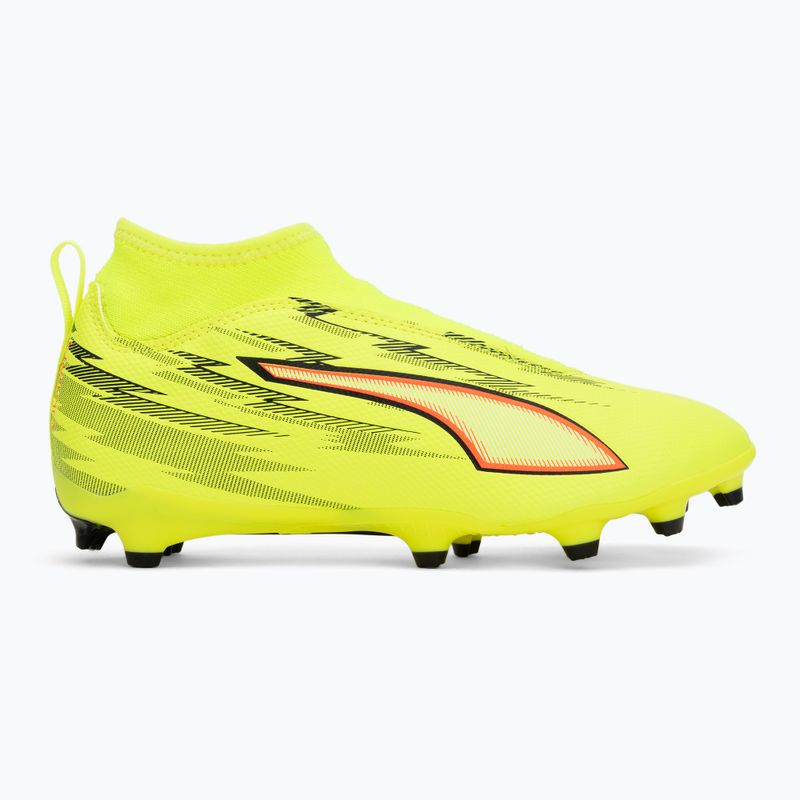 Кросівки футбольні дитячі PUMA Ultra 6 Match+ LL FG/AG Jr yellow alert/puma black/glowing red/lime squeeze 2