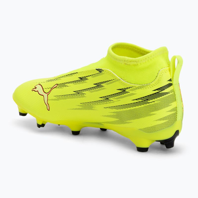 Кросівки футбольні дитячі PUMA Ultra 6 Match+ LL FG/AG Jr yellow alert/puma black/glowing red/lime squeeze 3