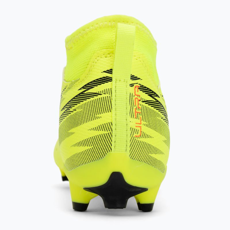 Кросівки футбольні дитячі PUMA Ultra 6 Match+ LL FG/AG Jr yellow alert/puma black/glowing red/lime squeeze 6
