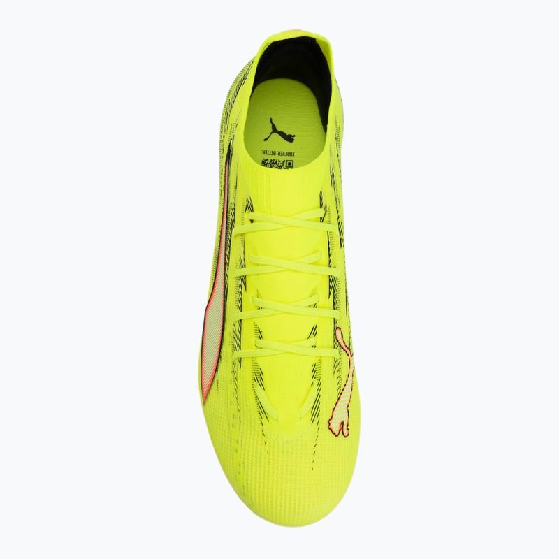 Кросівки футбольні PUMA Ultra 6 Pro FG/AG yellow alert/puma black/glowing red/lime squeeze 5
