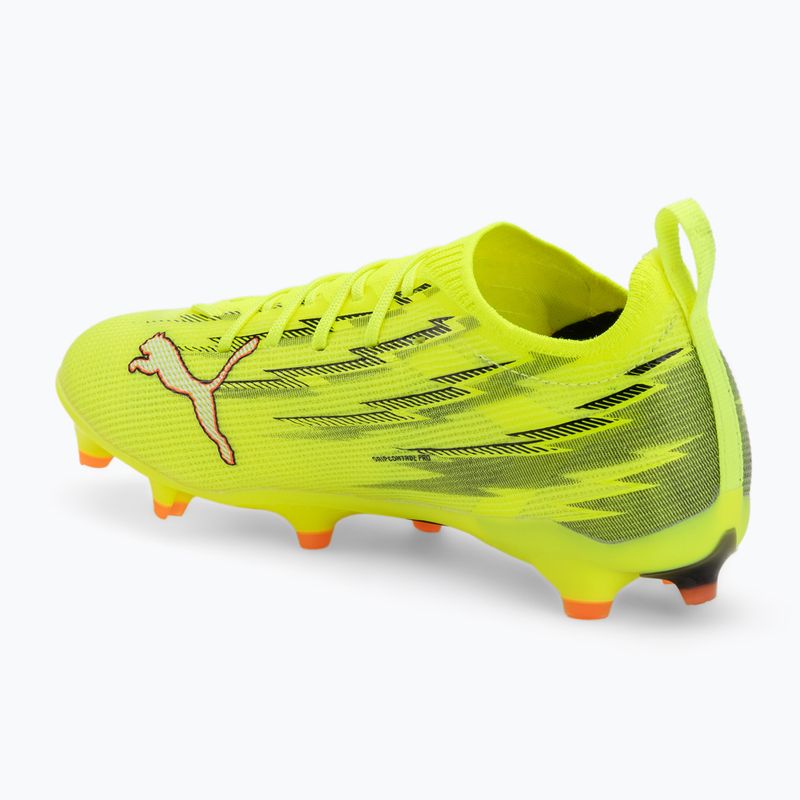 Кросівки футбольні дитячі PUMA Ultra 6 Pro Jr FG/AG yellow alert/puma black/glowing red/lime squeeze 3