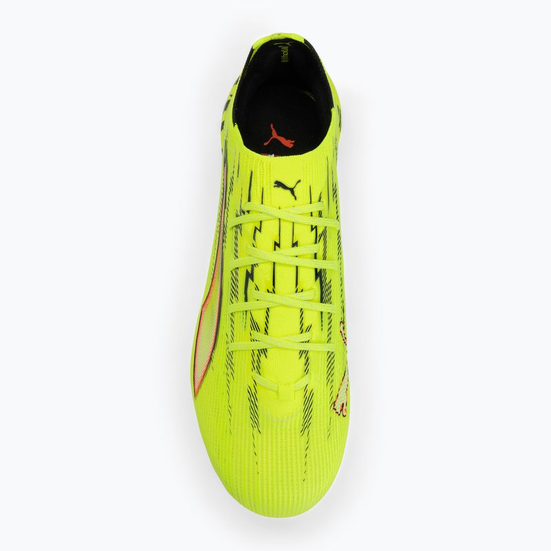 Кросівки футбольні PUMA Ultra 6 Ultimate FG yellow alert/puma black/glowing red/lime squeeze 5