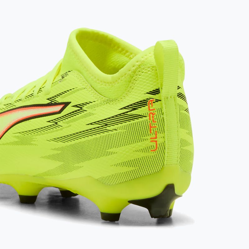 Кросівки футбольні дитячі PUMA Ultra 6 Match FG/AG Jr yellow alert/puma black/glowing red/lime squeeze 8