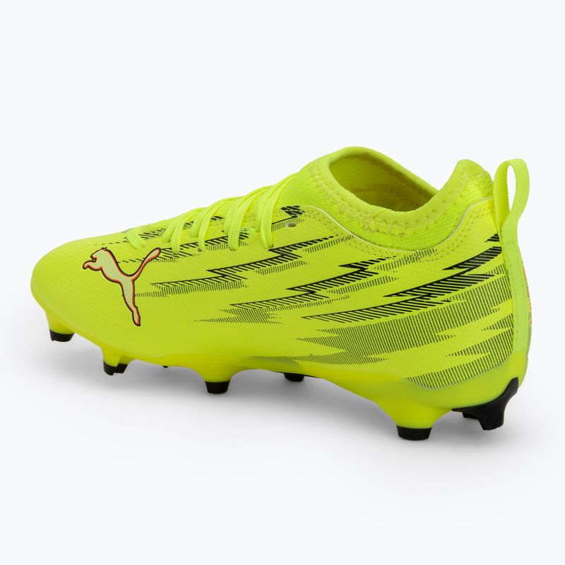 Кросівки футбольні дитячі PUMA Ultra 6 Match FG/AG Jr yellow alert/puma black/glowing red/lime squeeze 3