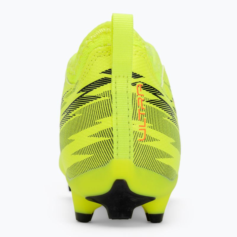 Кросівки футбольні дитячі PUMA Ultra 6 Match FG/AG Jr yellow alert/puma black/glowing red/lime squeeze 6