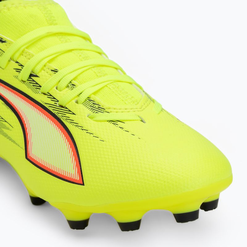 Кросівки футбольні дитячі PUMA Ultra 6 Match FG/AG Jr yellow alert/puma black/glowing red/lime squeeze 7