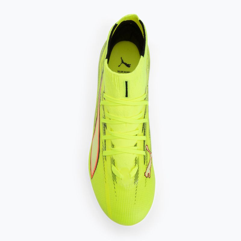 Кросівки футбольні PUMA Ultra 6 Match + FG/AG yellow alert/puma black/glowing red/lime squeeze 5