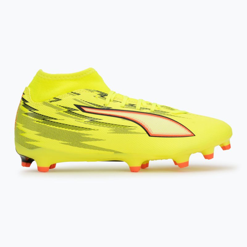 Кросівки футбольні PUMA Ultra 6 Play+ FG/AG yellow alert/puma black/glowing red/lime squeeze 2